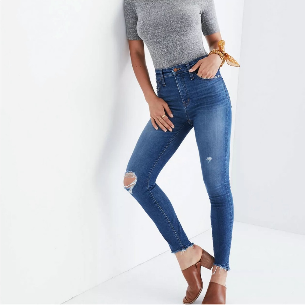 Madewell Curvy High-Rise Skinny Jeans: Medium Wash